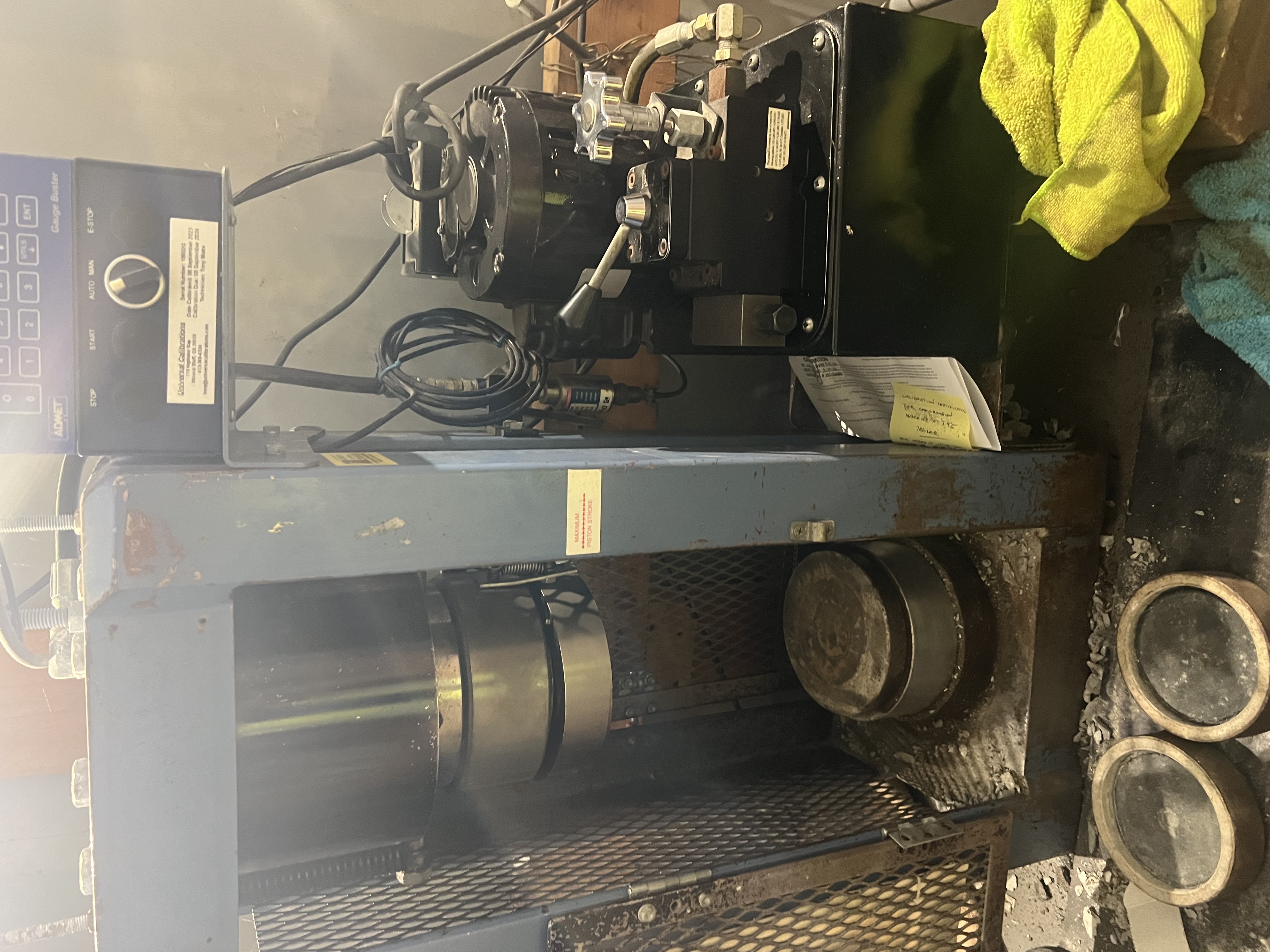 Concrete strength testing equipment used for field and laboratory verification
